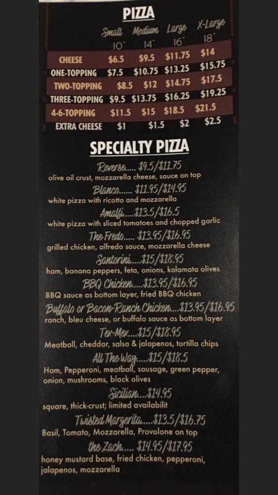 Johnny's Pizzeria Menu image 1